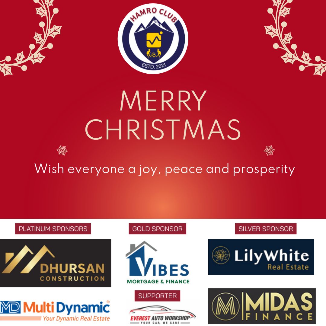 Wishing all our members, sponsors, and everyone around us a very Merry Christmas. Thank you for your continued support and goodwill—may the festive season bring you joy, peace, and prosperity.